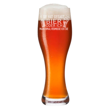 SEO. Leonardo Weizenglas "Sie hat gesagt Bier oder ich" - Linkreich