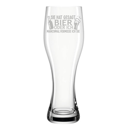 SEO. Leonardo Weizenglas "Sie hat gesagt Bier oder ich" - Linkreich