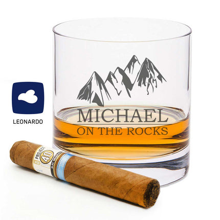 SEO. Leonardo Whiskygläser mit Gravur - "On the Rocks" im Set mit 0,5l Karaffe - Linkreich