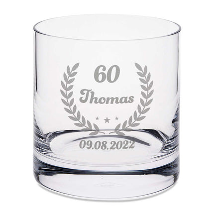 SEO. Leonardo Whiskyglas mit Gravur "Geburtstagskranz" - Linkreich