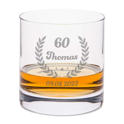 SEO. Leonardo Whiskyglas mit Gravur "Geburtstagskranz" - Linkreich