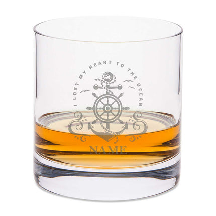 SEO. Leonardo Whiskyglas mit Gravur "Heart to the ocean" - Linkreich