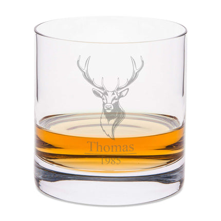 SEO. Leonardo Whiskyglas mit Gravur "Hirschkopf" - Linkreich