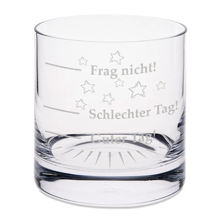 SEO. Leonardo Whiskyglas "Schlechter Tag, Guter Tag, Frag nicht!" - Linkreich