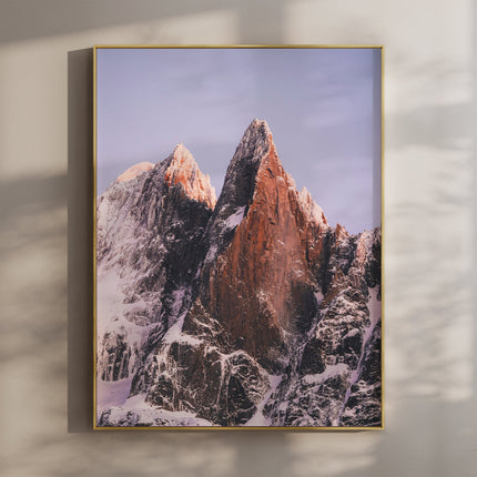 Les Drus Sunset | Alpine Wall Art from the French Alps