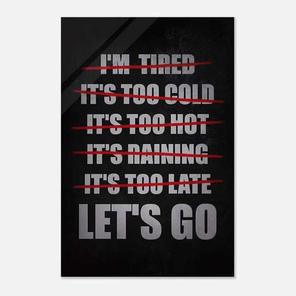 Let's Go - Leinwandbild Motivation (Canvas) kaufen bei Linkreich – Jetzt entdecken!