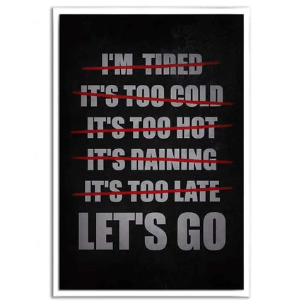 Let's Go - Leinwandbild Motivation (Canvas) kaufen bei Linkreich – Jetzt entdecken!