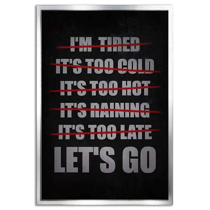 Let's Go - Leinwandbild Motivation (Canvas) kaufen bei Linkreich – Jetzt entdecken!