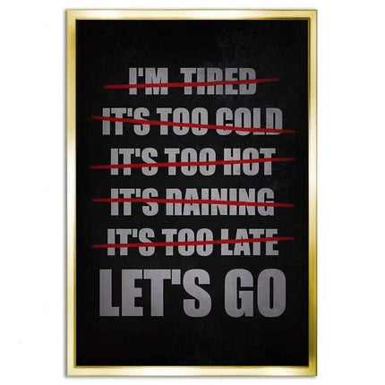 Let's Go - Leinwandbild Motivation (Canvas) kaufen bei Linkreich – Jetzt entdecken!