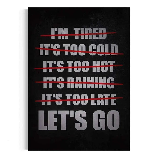 Let's Go - Leinwandbild Motivation (Canvas) kaufen bei Linkreich – Jetzt entdecken!