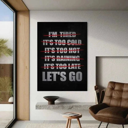 Let's Go - Leinwandbild Motivation (Canvas) kaufen bei Linkreich – Jetzt entdecken!