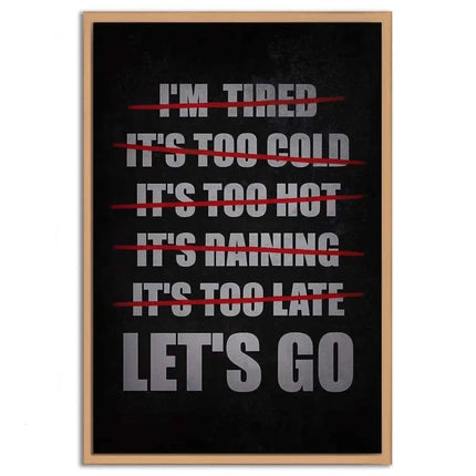 Let's Go - Leinwandbild Motivation (Canvas) kaufen bei Linkreich – Jetzt entdecken!