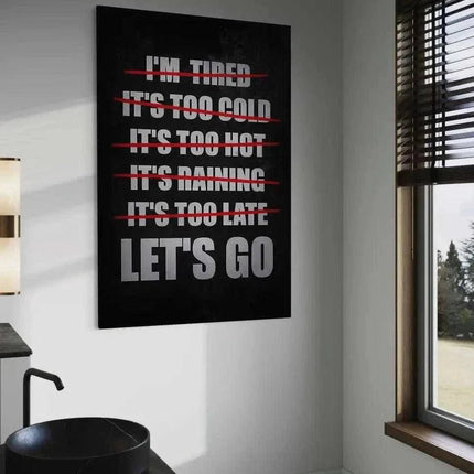 Let's Go - Leinwandbild Motivation (Canvas) kaufen bei Linkreich – Jetzt entdecken!