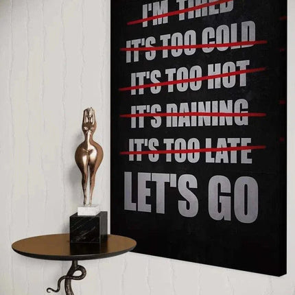 Let's Go - Leinwandbild Motivation (Canvas) kaufen bei Linkreich – Jetzt entdecken!