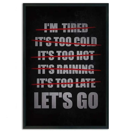 Let's Go - Leinwandbild Motivation (Canvas) kaufen bei Linkreich – Jetzt entdecken!