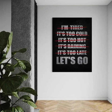 Let's Go - Leinwandbild Motivation (Canvas) kaufen bei Linkreich – Jetzt entdecken!