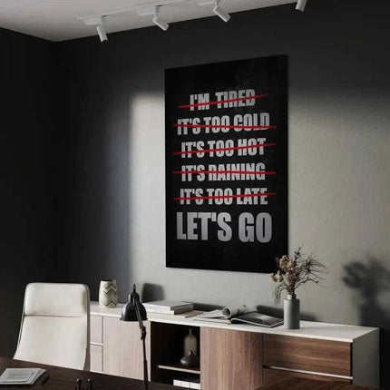Let's Go - Leinwandbild Motivation (Canvas) kaufen bei Linkreich – Jetzt entdecken!