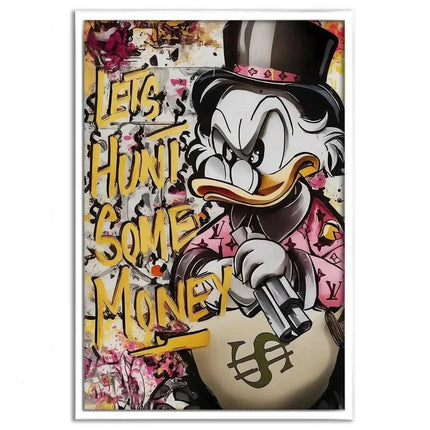 Let's Hunt Some Money - Leinwandbild Pop Art (Canvas) kaufen bei Linkreich – Jetzt entdecken!