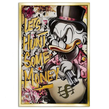 Let's Hunt Some Money - Leinwandbild Pop Art (Canvas) kaufen bei Linkreich – Jetzt entdecken!