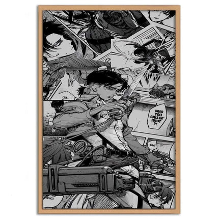 Levi Manga Style - Attack on Titan - Anime Leinwandbild (Canvas) kaufen bei Linkreich – Jetzt entdecken!