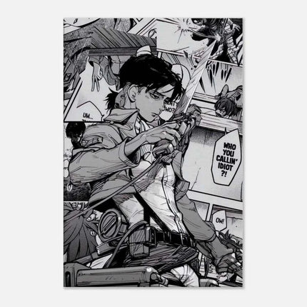 Levi Manga Style - Attack on Titan - Anime Leinwandbild (Canvas) kaufen bei Linkreich – Jetzt entdecken!
