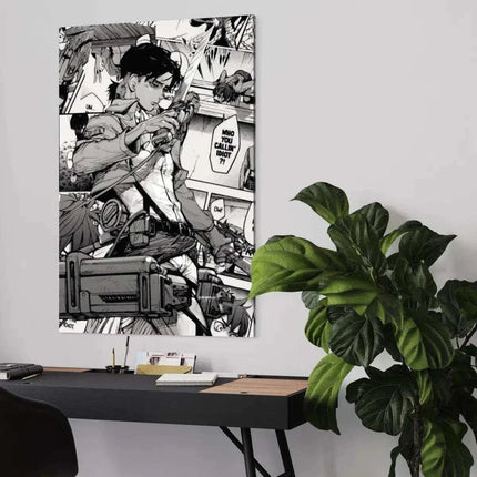 Levi Manga Style - Attack on Titan - Anime Leinwandbild (Canvas) kaufen bei Linkreich – Jetzt entdecken!