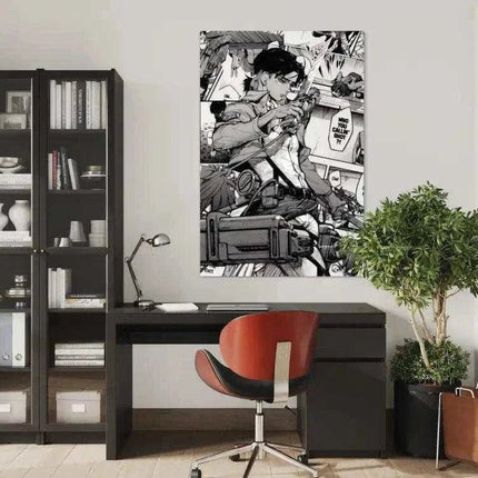 Levi Manga Style - Attack on Titan - Anime Leinwandbild (Canvas) kaufen bei Linkreich – Jetzt entdecken!