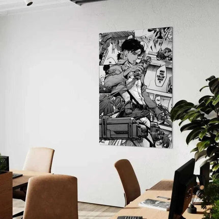 Levi Manga Style - Attack on Titan - Anime Leinwandbild (Canvas) kaufen bei Linkreich – Jetzt entdecken!