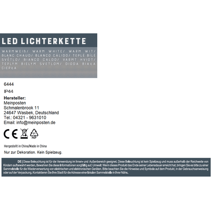 Lichterkette warmweiß 1128 LED Timer Weihnachtsbeleuchtung innen & außen (Lichterkette LED) kaufen bei Linkreich – Jetzt entdecken!