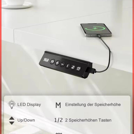 SEO. LiftDesk - Elektrischer Höhenverstellbarer Schreibtisch - 120x60cm Linkreich