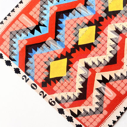 Wandkalender  // Kilim Classic rot