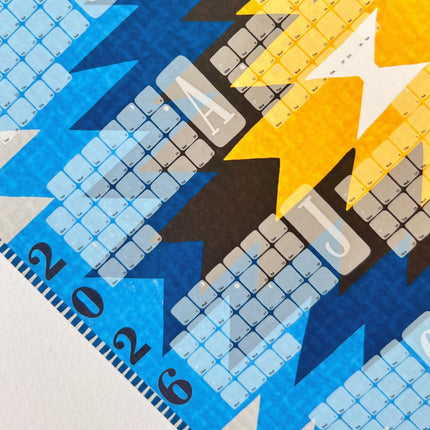 Wandkalender  // Kilim Yamka azurblau