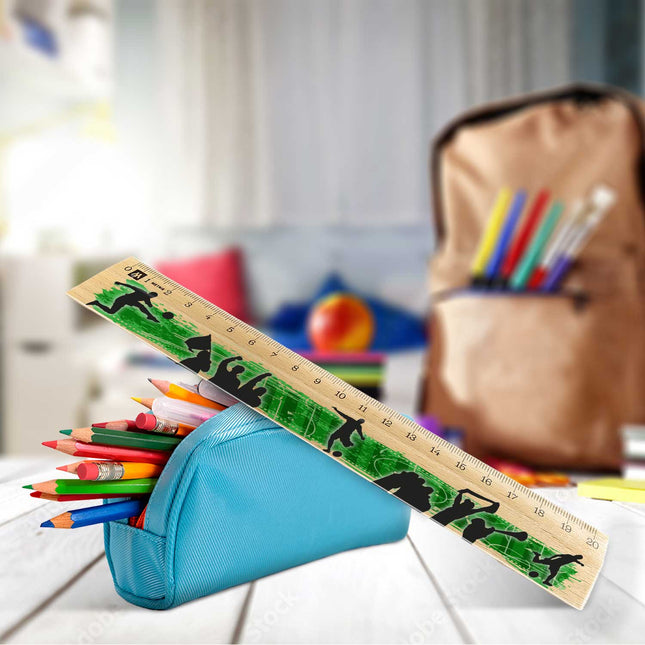 SEO. Lineal zur Einschulung im Fußball Design für Kinder aus Holz - Linkreich