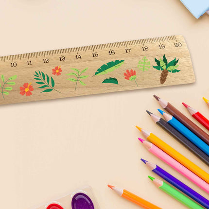 SEO. Lineal zur Einschulung im Jungle Design für Kinder aus Holz - Linkreich