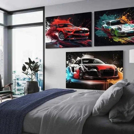 Liquid Car Bundle - Leinwandbild 3x (Canvas) kaufen bei Linkreich – Jetzt entdecken!