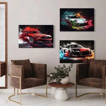 Liquid Car Bundle - Leinwandbild 3x (Canvas) kaufen bei Linkreich – Jetzt entdecken!