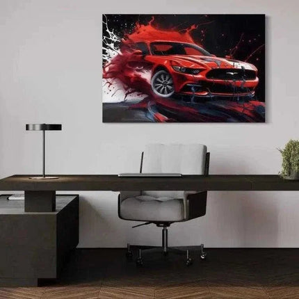Liquid Mustang - Auto Leinwandbild (Canvas) kaufen bei Linkreich – Jetzt entdecken!