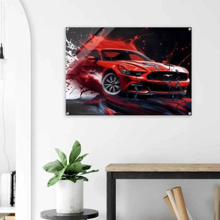 Liquid Mustang - Auto Leinwandbild (Canvas) kaufen bei Linkreich – Jetzt entdecken!