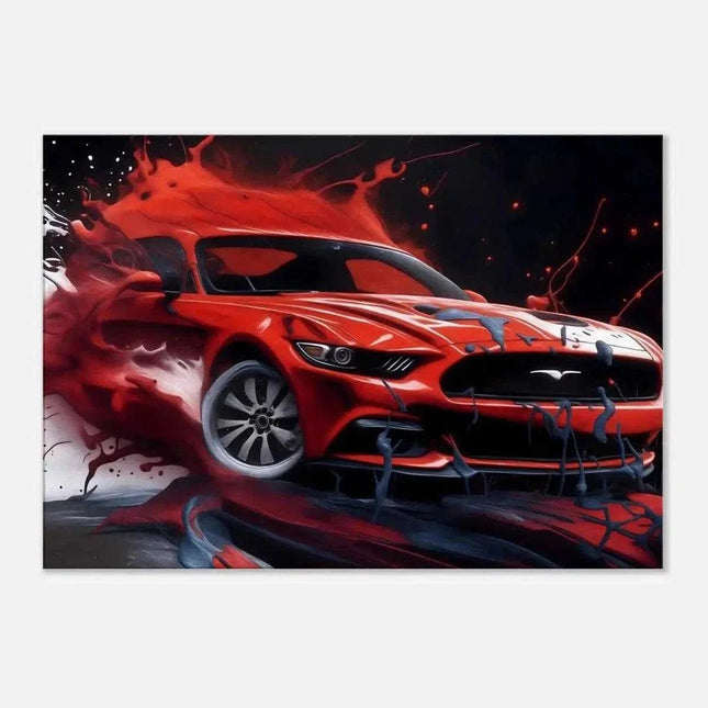 Liquid Mustang - Auto Leinwandbild (Canvas) kaufen bei Linkreich – Jetzt entdecken!