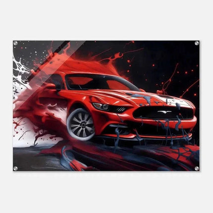 Liquid Mustang - Auto Leinwandbild (Canvas) kaufen bei Linkreich – Jetzt entdecken!
