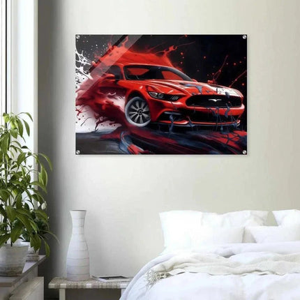 Liquid Mustang - Auto Leinwandbild (Canvas) kaufen bei Linkreich – Jetzt entdecken!