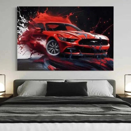 Liquid Mustang - Auto Leinwandbild (Canvas) kaufen bei Linkreich – Jetzt entdecken!