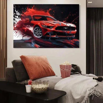 Liquid Mustang - Auto Leinwandbild (Canvas) kaufen bei Linkreich – Jetzt entdecken!