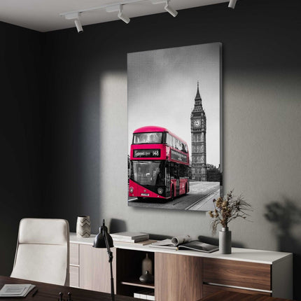 London Bus - Leinwandbild Stadt (Canvas) kaufen bei Linkreich – Jetzt entdecken!