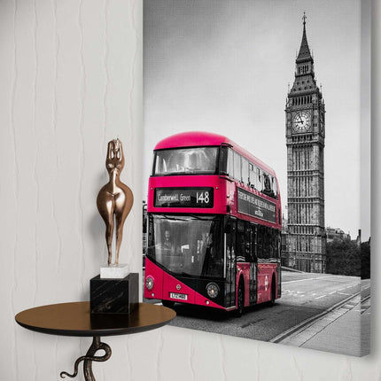 London Bus - Leinwandbild Stadt (Canvas) kaufen bei Linkreich – Jetzt entdecken!