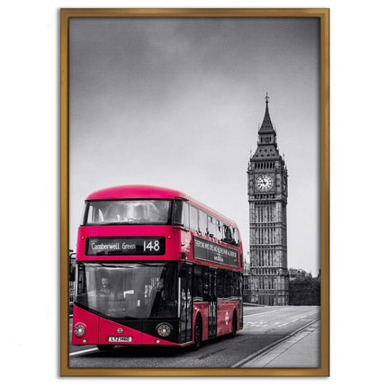 London Bus - Leinwandbild Stadt (Canvas) kaufen bei Linkreich – Jetzt entdecken!