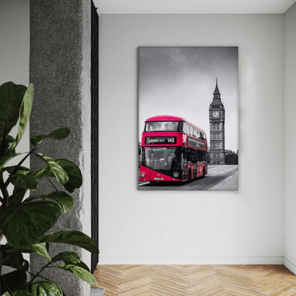 London Bus - Leinwandbild Stadt (Canvas) kaufen bei Linkreich – Jetzt entdecken!
