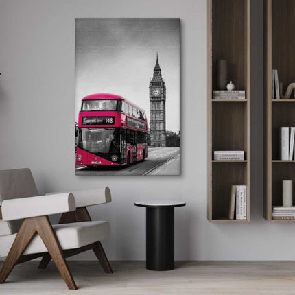 London Bus - Leinwandbild Stadt (Canvas) kaufen bei Linkreich – Jetzt entdecken!