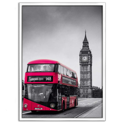 London Bus - Leinwandbild Stadt (Canvas) kaufen bei Linkreich – Jetzt entdecken!
