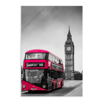 London Bus - Leinwandbild Stadt (Canvas) kaufen bei Linkreich – Jetzt entdecken!